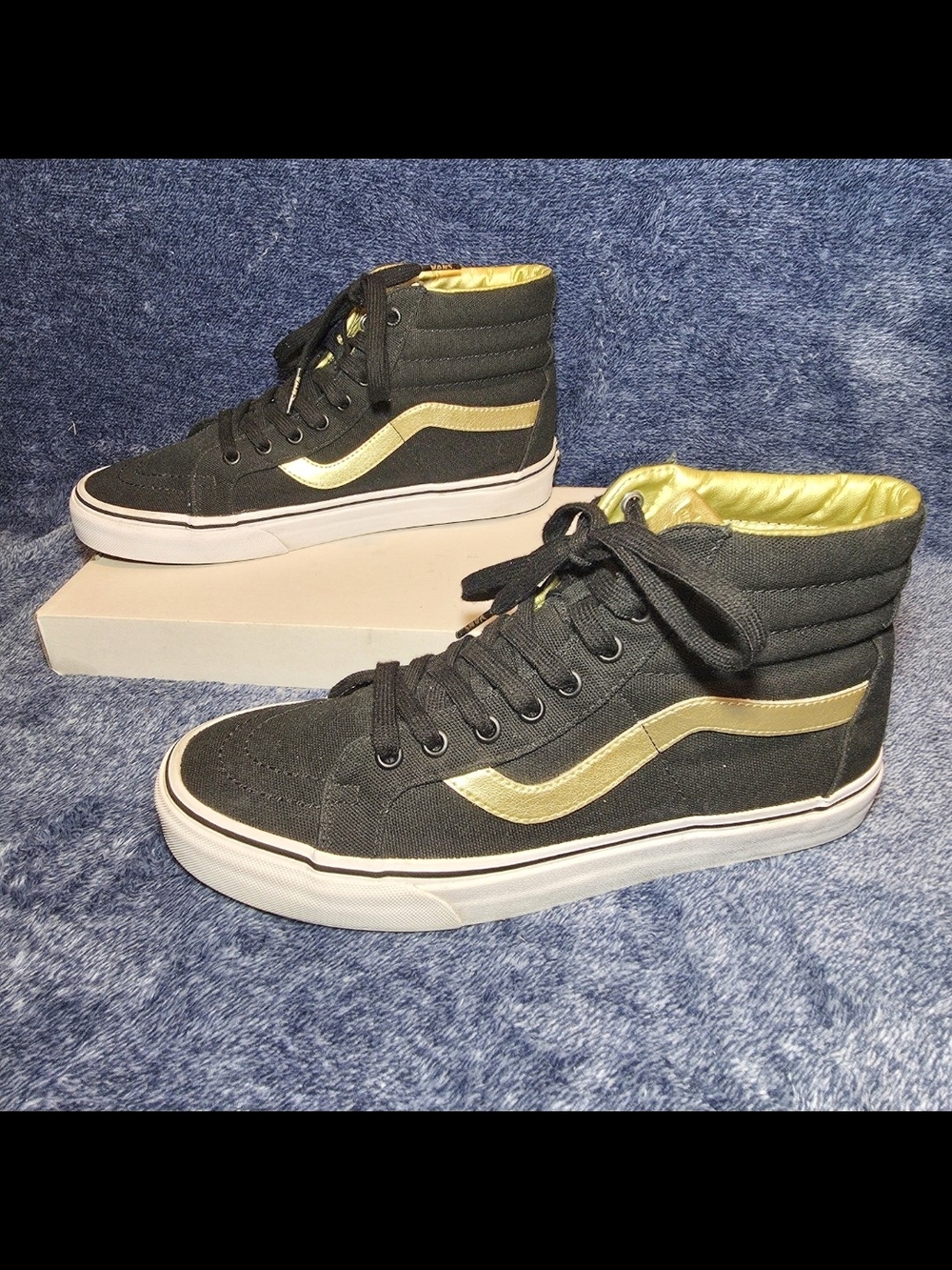 Limited-edition Vans Sk8-Hi Reissue "50th Anniversary" (Black/Gold)